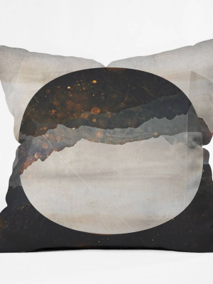 Emanuela Carratoni Another World Throw Pillow Black - Deny Designs