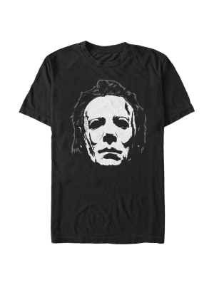 Men's Halloween Ii Michael Myers Face T-shirt