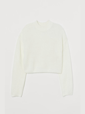 Knit Mock-turtleneck Sweater