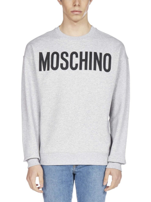 Moschino Logo Printed Crewneck Sweatshirt