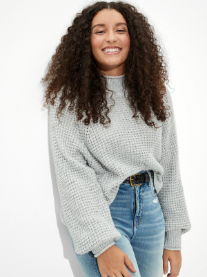 Ae Dreamspun Mock Neck Sweater