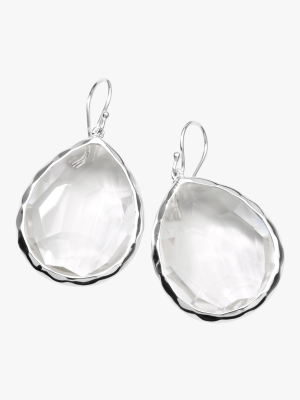 Rock Candy Clear Quartz Teardrop Earrings