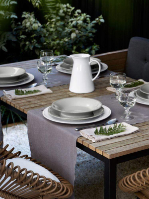 Costa Nova Friso 5 Piece Place Setting In Grey