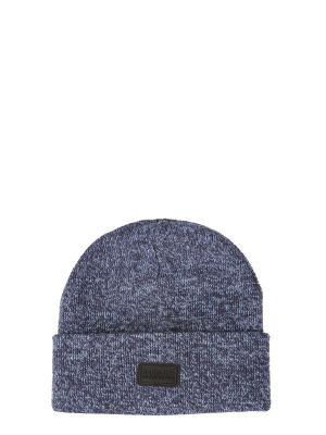 Barbour Logo Patch Ribbed Beanie