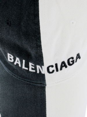 Balenciaga Two-tone Logo Baseball Cap