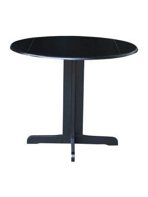 Oval 36" Dual Drop Leaf Table - International Concepts