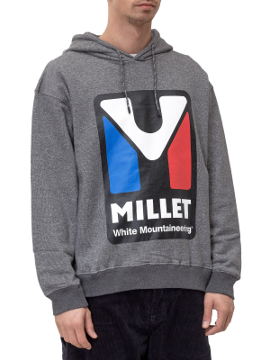 White Mountaineering Logo Print Hoodie