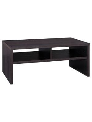 Storage Furniture Coffee Table - Black Walnut-closetmaid