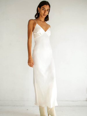 Florence Slip Dress Ivory