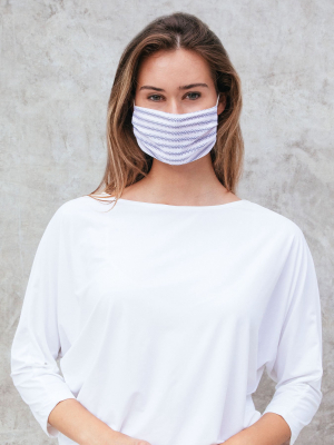 Stripe Pleated Elastic Masks 2-pack