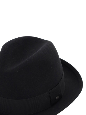 Saint Laurent Ribbon Detail Fedora Hat