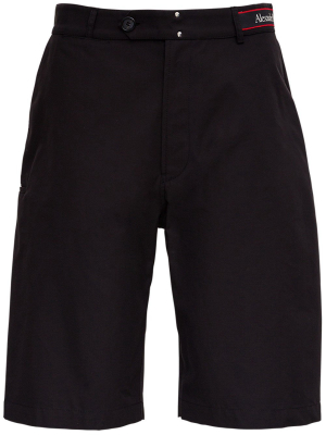 Alexander Mcqueen Logo Waistband Bermuda Shorts