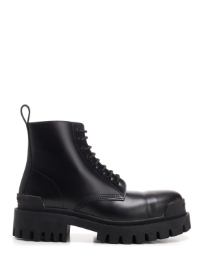 Balenciaga Strike Lace Up Boots