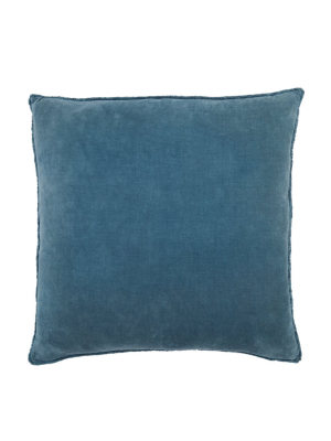 Jaipur Living Sunbury Solid Blue Down Throw Pillow 26 Inch