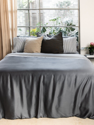 Bamboo Sateen Duvet Cover - Slate