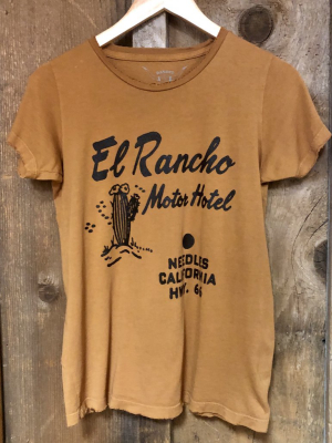 El Rancho Motor Hotel Womens Tee Cognac/blk