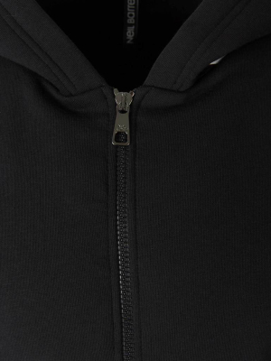 Neil Barrett Lightning Bolt Print Zipped Hoodie