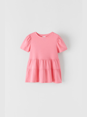 Ruffle Hem T-shirt