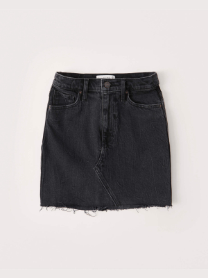 Curve Love Denim Mini Skirt