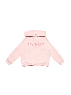 Twinset Kids Logo Printed Hoodie