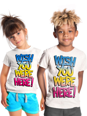Wish You Were Here Graphic Tee | Cloud Heather