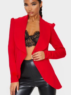 Red Waterfall Blazer