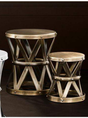 Eichholtz Stool Veracruz - Bronze & Brown