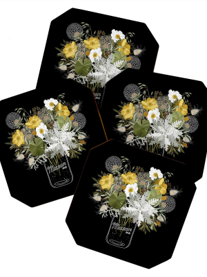 Iveta Abolina Annette Spring Coaster Set - Deny Designs