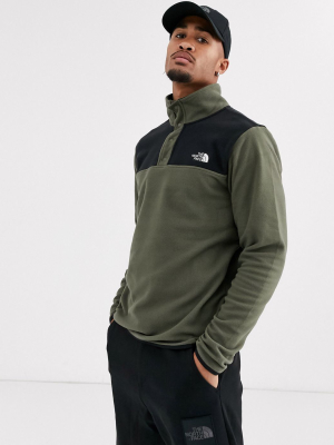 The North Face Tka Glacier Snap-neck Pullover In Green