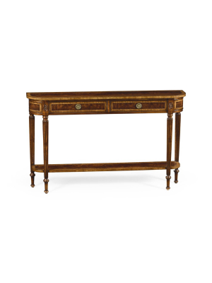 Regency Console With Shelf