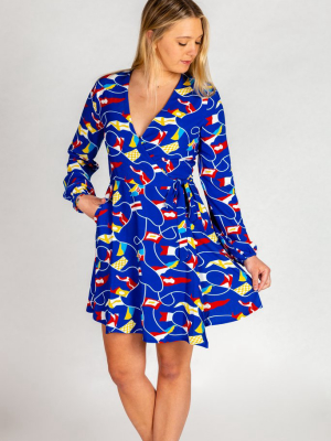 The Nauti Buoy | Nautical Wrap Dress