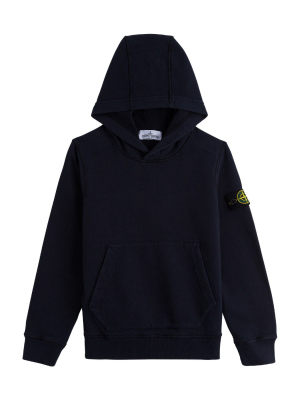 Stone Island Junior Logo Patch Hoodie