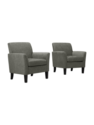 Set Of 2 Marquee Flared Arm Chair - Handy Living