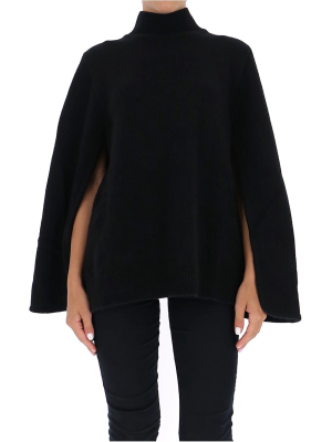 Jil Sander High Neck Cape Sweater