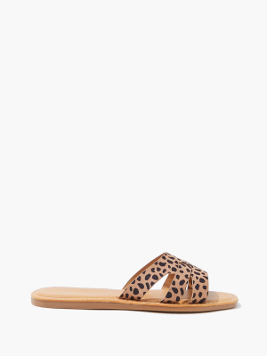 Cheetah Print Flat Sandals