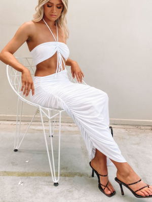 Lioness Monaco Midi Skirt White