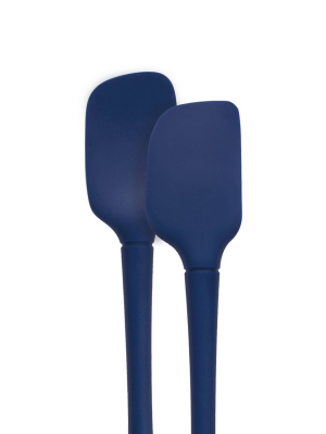 Tovolo Flex-core Set Of 2 All Silicone Mini Spatula & Spoonula Set