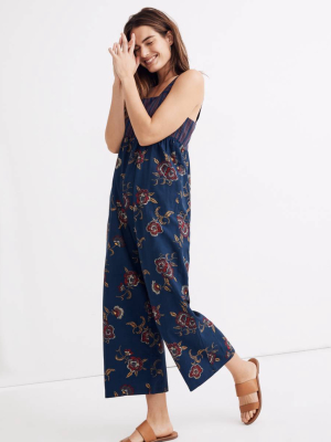 Madewell X Warm Print-mix Jumpsuit In Honolulu Hibiscus