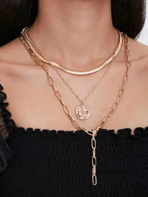 Anchor Chain Layered Necklace