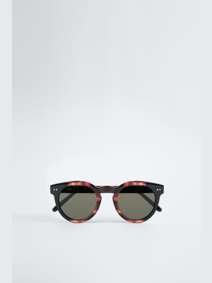 Contrasting Acetate Sunglasses