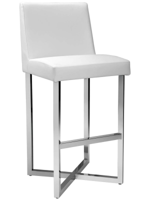 Howard Bar Stool, White