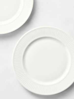 Pillivuyt Plisse Porcelain Salad Plates