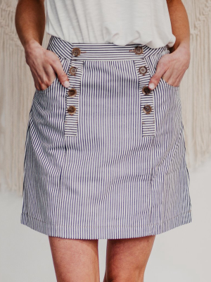 Blair Striped Mini Skirt