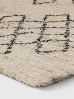 Diamond Geo Shag Rug Ivory - Project 62™