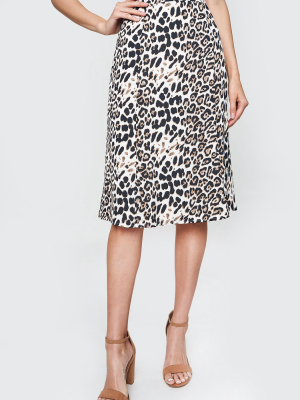 Luxe Leopard Skirt