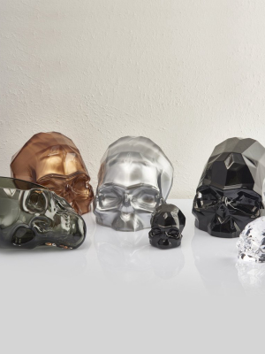 Memento Mori Faceted Skull Clear Small