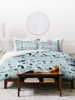 Mareike Boehmer Scandinavian Elegance Terrazzo Duvet Set - Deny Designs