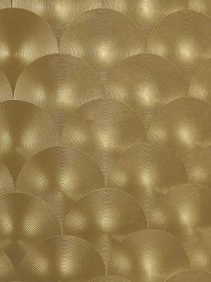 Bronze Metallic Circles Wallpaper By Julian Scott Designs