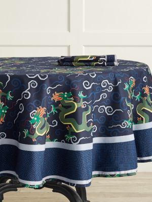 Schumacher Bixi Dragon Round Tablecloth