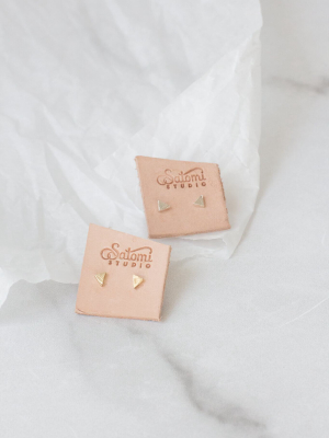 Satomi Studio Triangle Studs